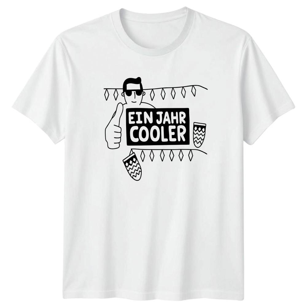 Ein Jahr Cooler Unisexs TShirt GerUnisex Birthday Celebration Birthday Gift For Him S