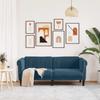 2 Seater Sofa Blue Velvet