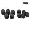 10Pcs R134a A/C Cap Sealing Cap 5Pcs High Pressure 5Pcs Low Pressure Black 16mm Cap Car A/c Replacement Accessories Black Durabl