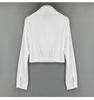 Trendy Women's Slimming Sexy Bust-Enhancing Long-Sleeve Cropped Shirt