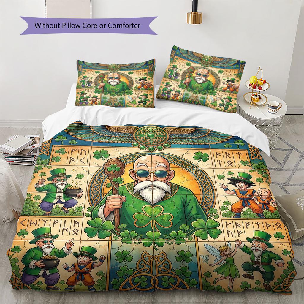 Erstaunliches Ägyptisches Wandmalerei Muster Bettwäsche Steppdecke Set Bettbezug Kissenbezug Heimdekoration Geburtstagsgeschenk (1 Bettbezug + 2 Kissenbezüge, ohne Füllung)
