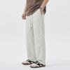 G Elastic Quick-drying Ice Silk Cool Casual Pants Men's New Summer Elastic Waist Loose Straight Trousers