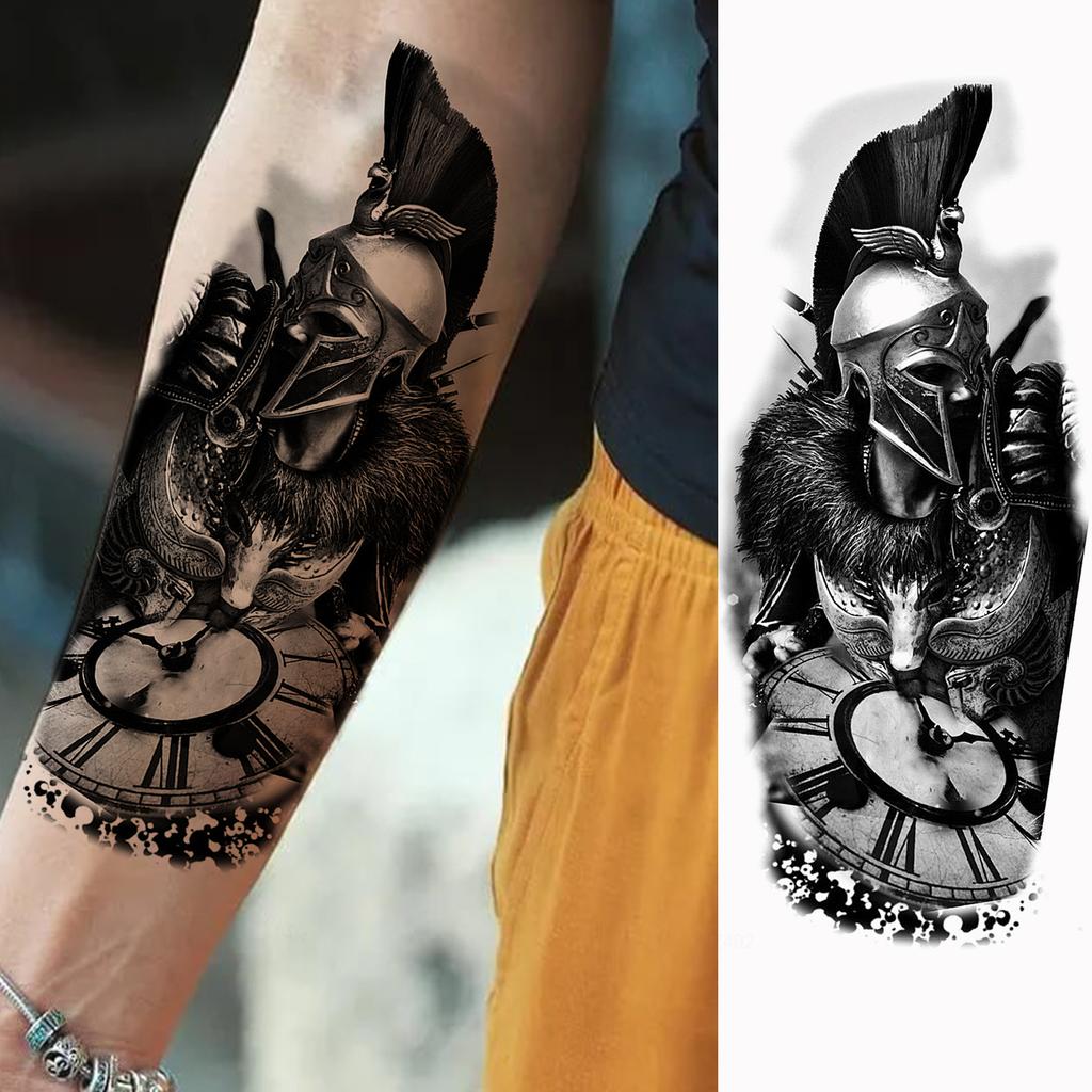 1 Sheet Fashion Dragon Temporary Tattoos For Men Adults Women Forearm Arm Leg Waist Tattoo Sleeve Sticker Disposable Decoration