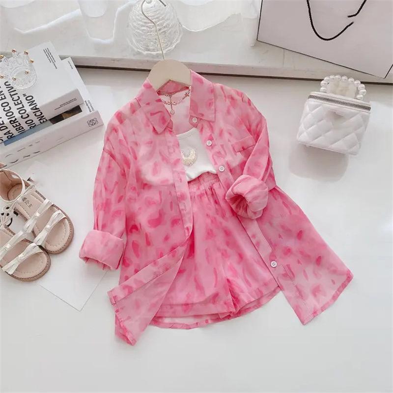 Mädchen Sommer Kinder Sonnenjacke Shorts Zweiteiliges Set Kinder Mädchen Kinder Set