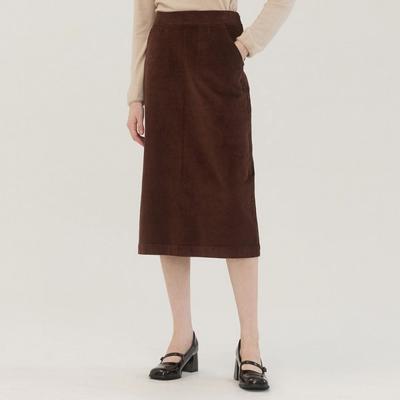 2nd Skin Corduroy H Line Long Skirt Ncwfs4100