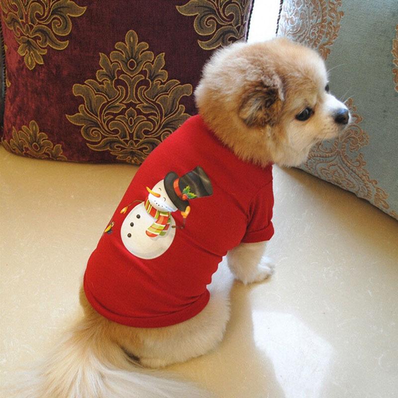 Christmas Vest Pet Dog Puppy Hoodie Sweater Xmas Warm Clothes Costume Shirt