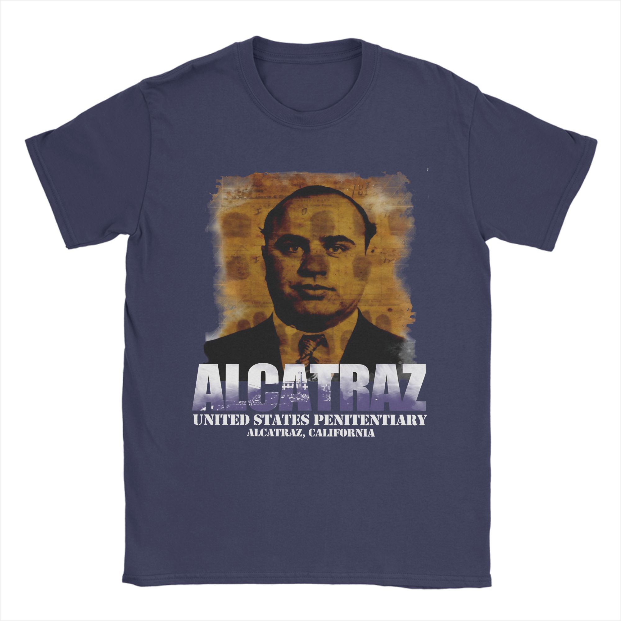 

Mens Al Capone and Alcatraz T Shirt 100 Cotton Clothes Creative Short Sleeve O Neck Tees Summer TShirt 4XL