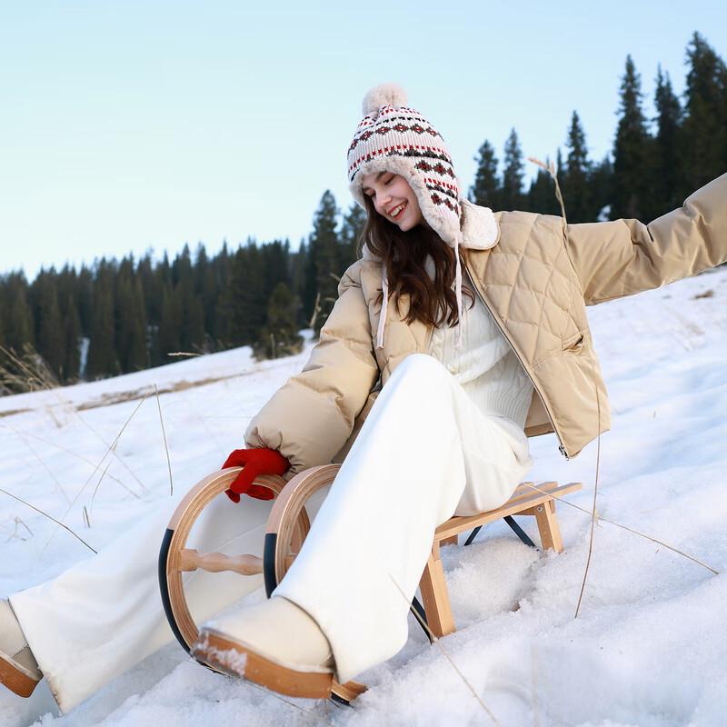 

Женская водонепроницаемая куртка SanCai с лацканами, короткая, на 90% утином пуху M