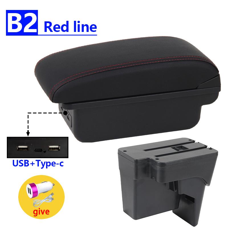 Autolehne Für Kia K3 BL7 2023 2024 2025 2026 Mittelkonsolen-Armlehnen-Aufbewahrungsbox mit USB und Typ-C Auto-Innenzubehör