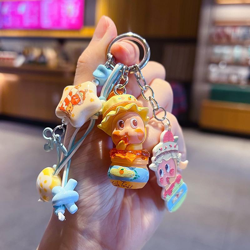 Handmade DIY Stars, Cute Dolls, Beaded Mobile Phone Chain Pendant, Car Keychain, Doll Pendant Accessories.