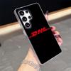D-Dhl Express Label Phone Case for Samsung S26 S25 S24 S23 S22 S21 FE Plus Ultra Black 2-in-1 Jelly silicone case