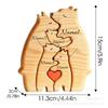 Wooden Puzzle Mother Bear Cub Set DIY Craft Decor Mother's Day Gift
