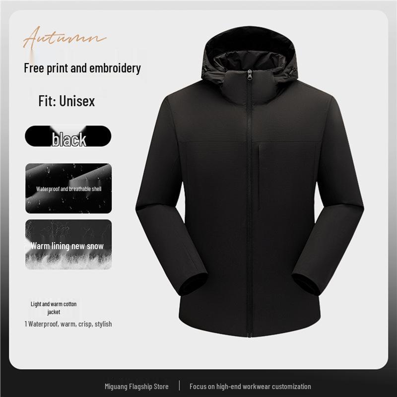 3M Thinsulate Cotton Workwear Jacket with Custom Logo - Autumn/Winter Mountaineering Thick Outerwear 4XL