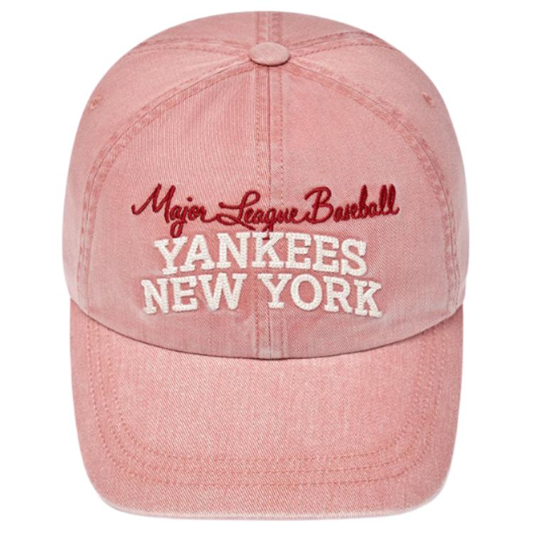 MLB Cotton Baseball Caps Unisex Pink Fashion 3ACPV185N-50COS