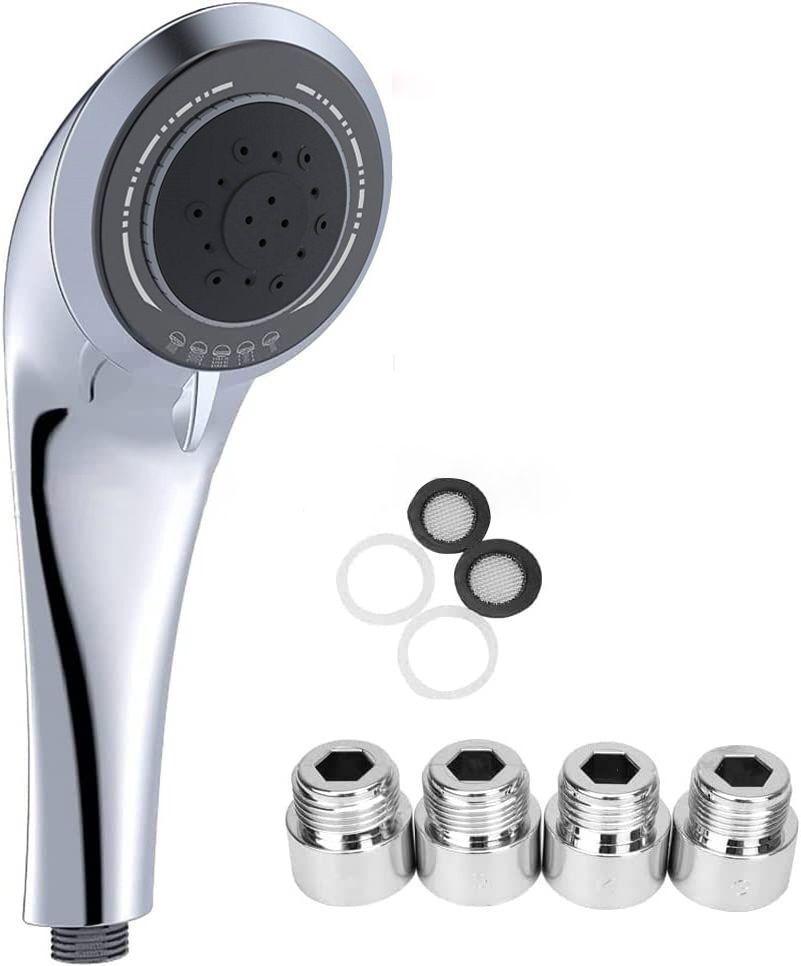 Pommeau de Douche à Main Multifonction en Plastique Pluie 5 Réglages ABS Pommeau de Douche à Main pour Bain