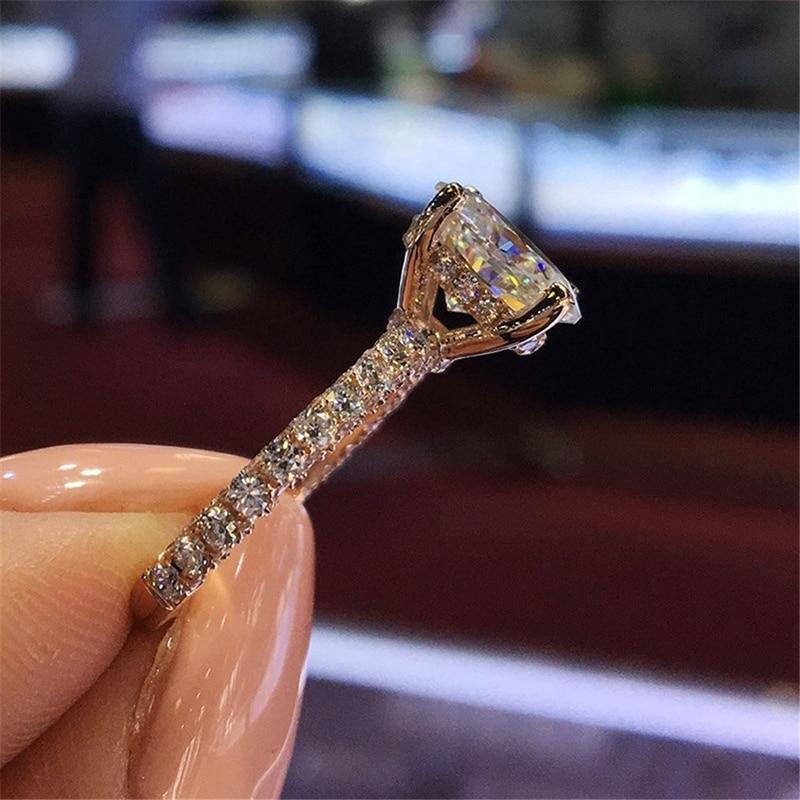 Trendy Fashionable Jewelry Finger Ring Graceful Crystal Stone Rhinestones Finger Ring Women Accessories Bride Wedding Occasion Party Event Bridal