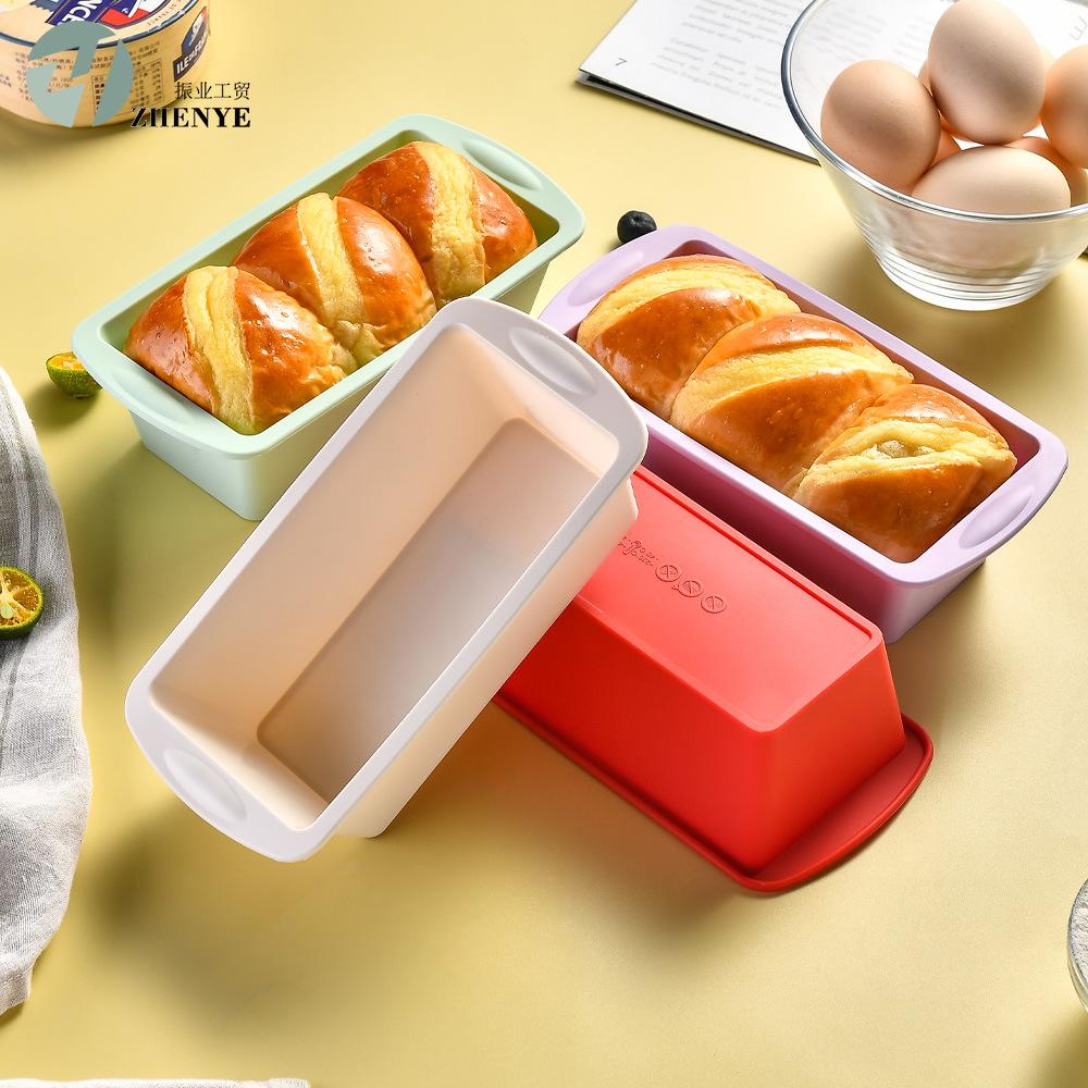 

Food Grade Silicone Baking Cake Mold High Temperature Resistance Oblong Bread Toast Mould Creative Cake Mould Easy Demoulding