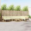 Outdoor Sofa Set 9 pcs White and Cream 79 x 79 x 37 cm
