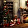 Christmas LED Ladder Lights LED Climbing Santa Claus Christmas Ladder Lights Detachable Ladder Tree Light String Lights
