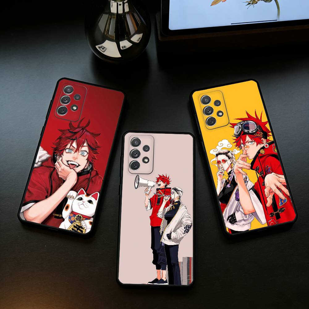 C-Comics G-Gokurakugai Phone Case For Samsung Galaxy A73,A72,A71,A70,A53,A52,A51,Soft Silicone Black Cover