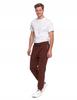 Men's Joggers with Pockets, Warm, Drawstrings, MORAJ 3XL BROWN