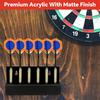 Acrylic Dart Holder Wall Mount 6-Dart Storage Display Rack for Steel & Soft Tip Dart Modern Game Room Decor