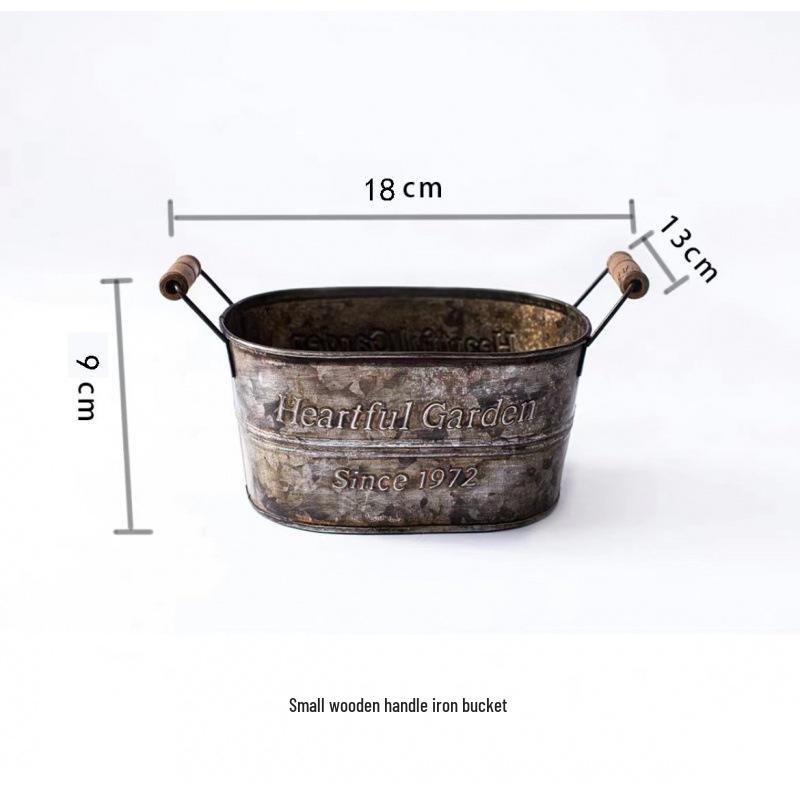 Bandeja de Bolo de Ferro Vintage Desgastado para Casamento e Decoração de Casa