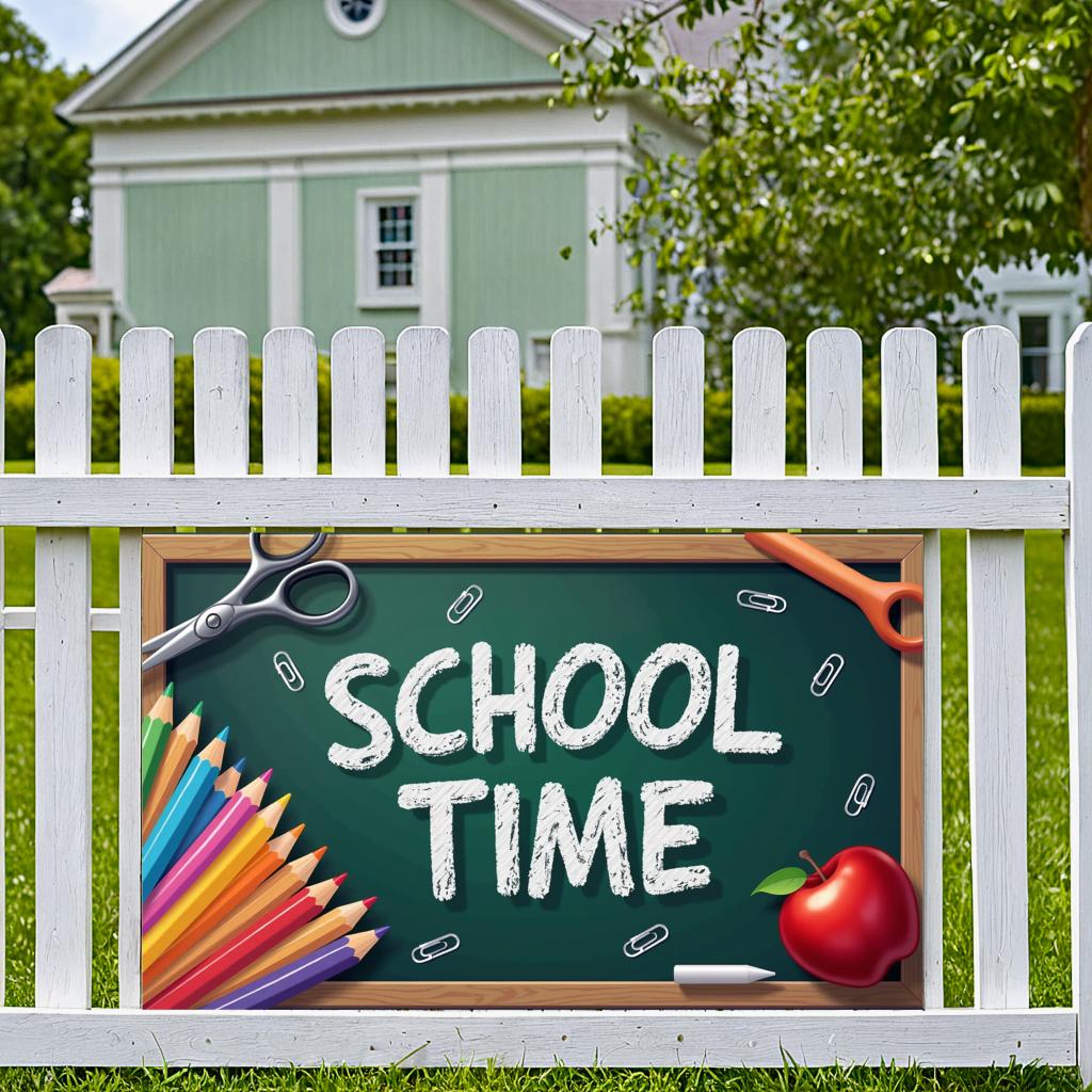 Versatile Decoration School Time Hanging Wall Banner Event Background for Classroom