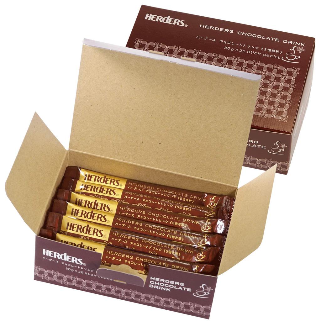 SENTICUM Bevanda al cioccolato Harders Goditi il gusto autentico caldo o freddo 30g sticks x 40 2 box set (diluito 5x)