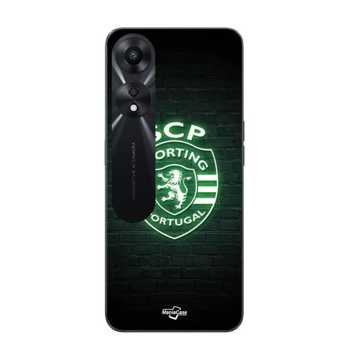Coque - MANIACASE - Oppo A78 5G - Noir - Sporting Portugal - Souple