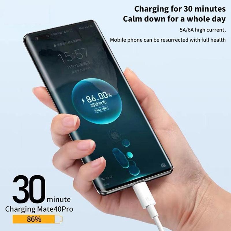 

6A 66W Usb Type-C кабель сверхбыстрая зарядка Usb C кабель 1M