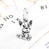 DIY Sparkling Paw Print Charm Beads for Pet Cat Dog Bracelets Jewelry Gifts Accessories