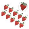 20 PEÇAS Morango Artificial Fruta Falsa Realista Para Decoração de Mesa