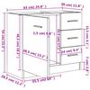 Washbasin Cabinet In Sonoma Oak 63 X 30 X 54 Cm Particleboard