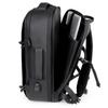 Men's Business Backpack: High-End, Expandable, Large Capacity, Water-Repellent Laptop Bag with Leather Film