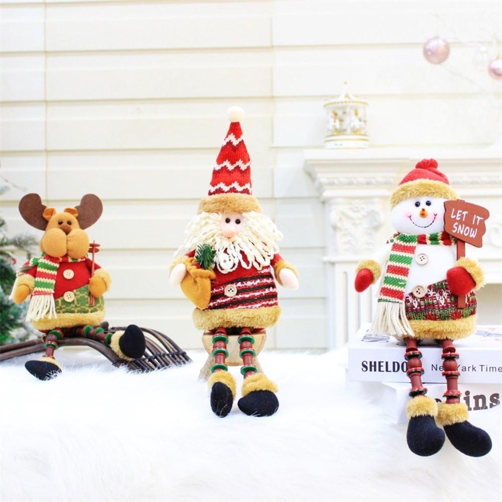 Santa Claus Christmas Tree Pendant Snowman Xmas Tree Drop Ornaments Kids Gifts