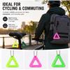 1Pcs Bikes Accessories Bicycle Reflective Triangle Sign For Safety Cycling Running Backpack Night Bicycle Hanging Reflector