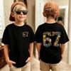 Cute Funny Six Seven Italian Brainrot 67 Number Graphic Print TShirt BoyGirl Summer Short Sleeved Kids Comfortable Tshirt Top
