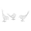 Bird Sculpture Figurine for Interior Decoration Crafts Iron Decorative Objects Gift Idea Cabinet Bookshelf