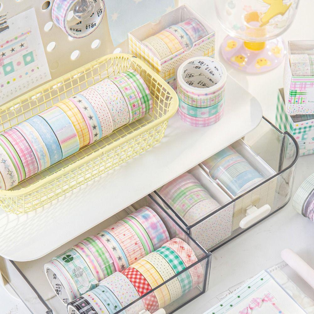 

5 рулонів скрапбукінгу наклейки DIY маскувальна стрічка креативний набір васі-стрічок шкільне канцелярське приладдя Sweet Cool Stars