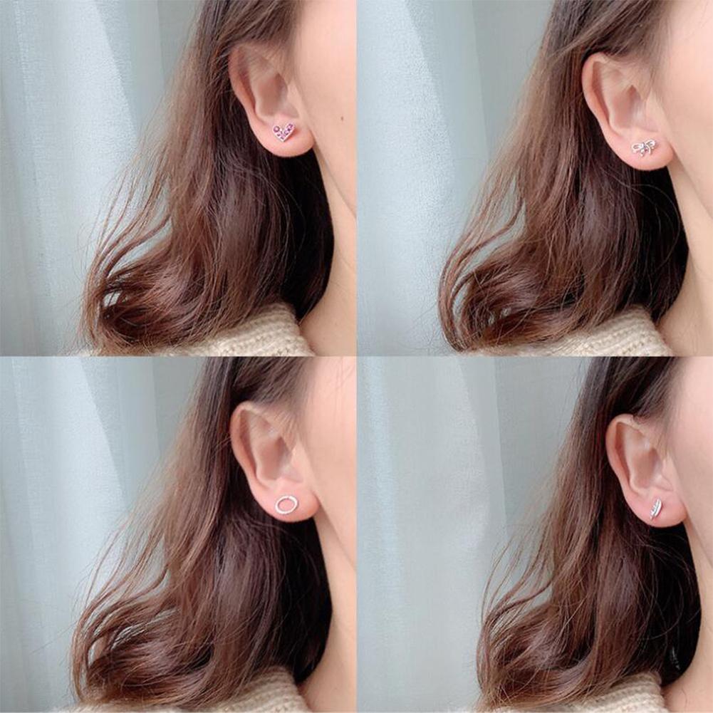 6Pairs Simple Cute Earrings Ear Studs for Outdoor Date Wear