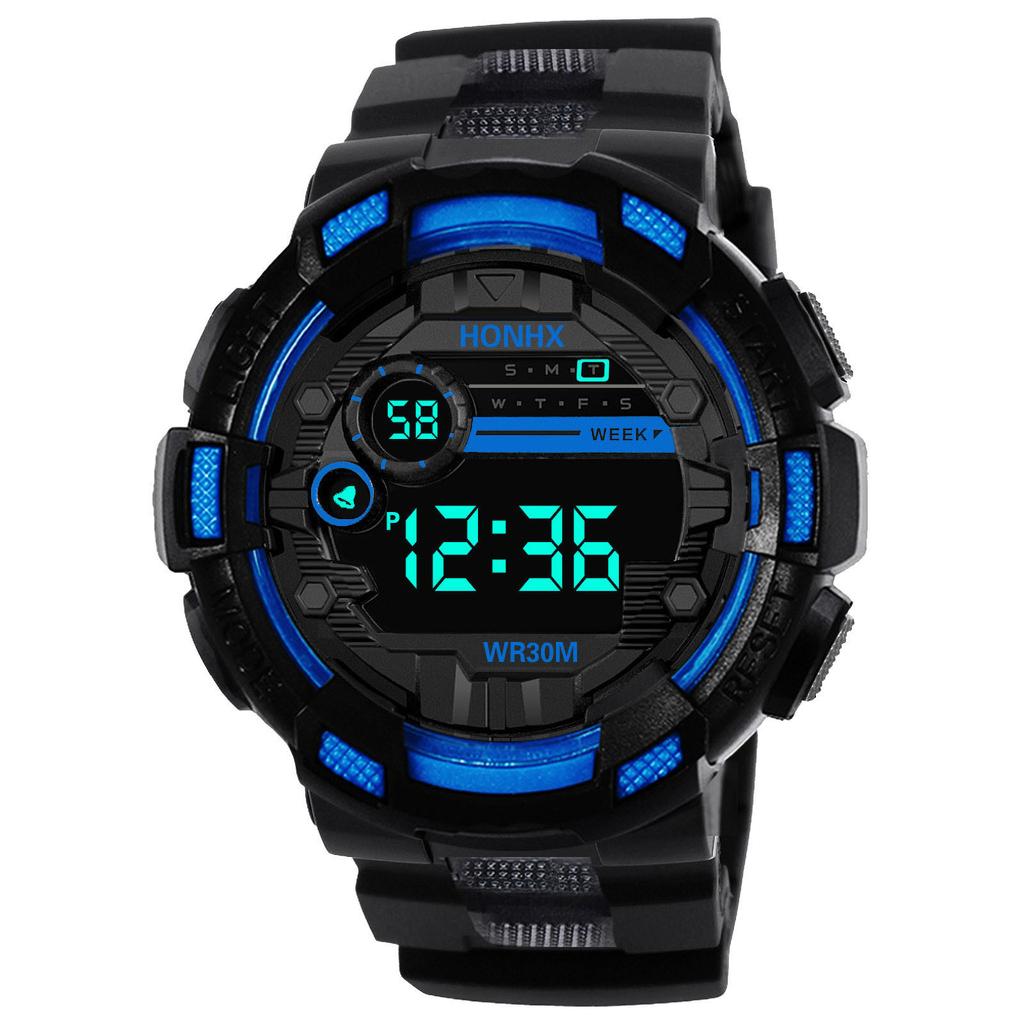 Digitale Uhren für Kinder, wasserdicht, elektronische Uhr für Kinder, multifunktional, leuchtend, Sport-Armbanduhr für Jungen