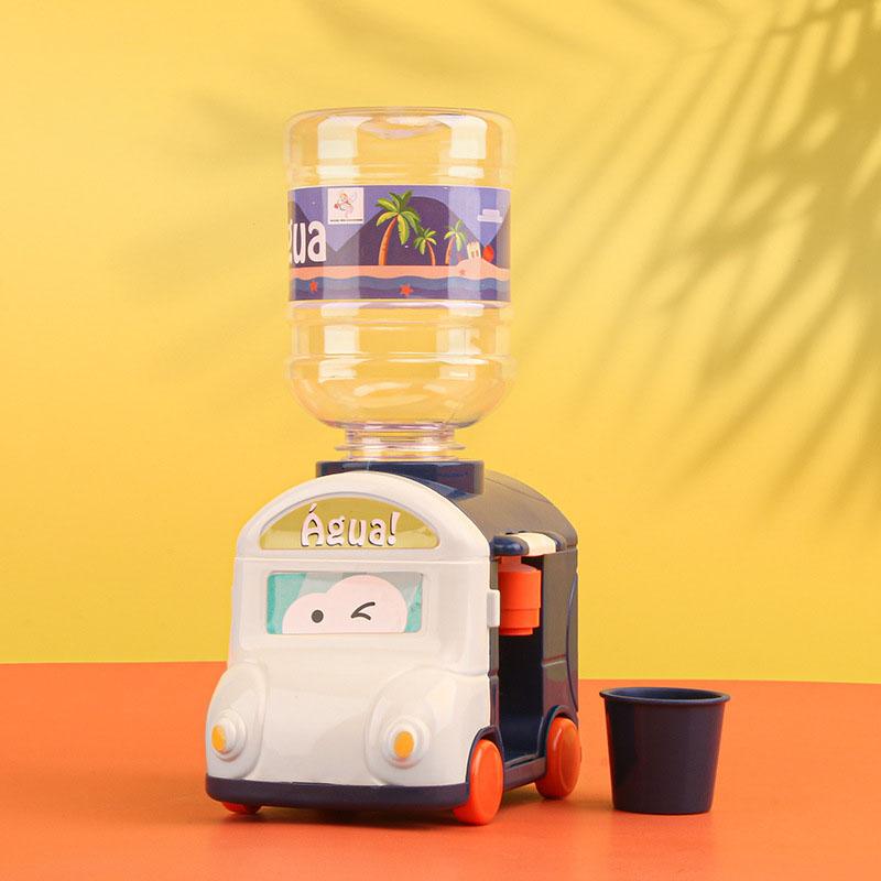 Mini Water Dispenser Baby Toy Drinking Water Cooler Lifelike Cute Small Train Children Cosplsy Props Home Decor Ornament