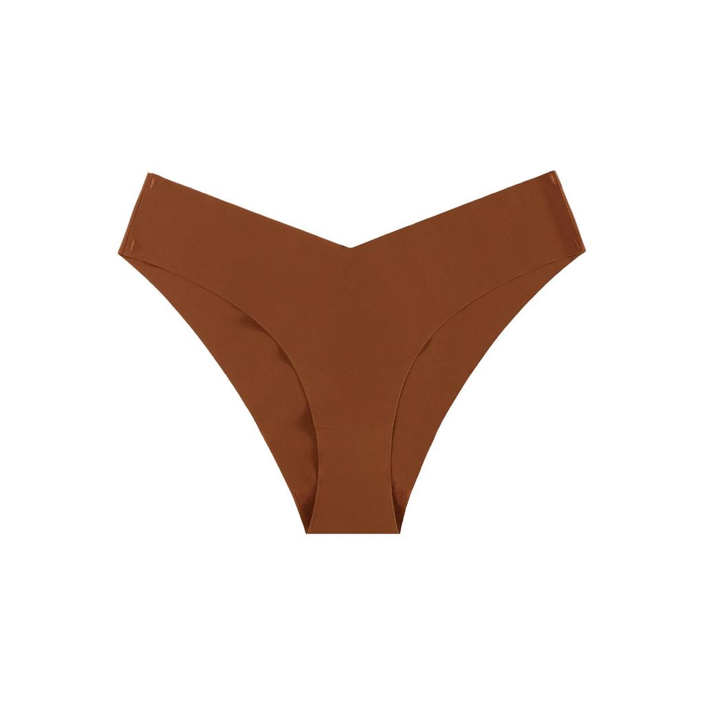 Seamless Ice Silk Low-Waist Briefs for Women - Breathable, Quick-Dry, Pure Cotton Crotch, Large Size Yoga Sports Underwear