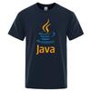 Summer Mens Tshirt High Quality 100 Cotton Funny JAVA Design Printing Casual Cool Oneck Tshirt Male Top for Men Hip Hop Tee