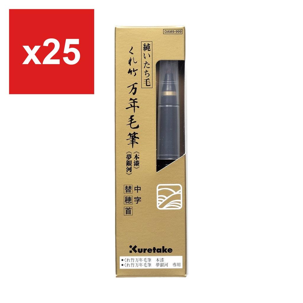 Kuretake Replacement Brush Tip for Fountain Brush Pen 'Dream Galaxy', Genuine Lacquer, Medium Tip, DAM9-999