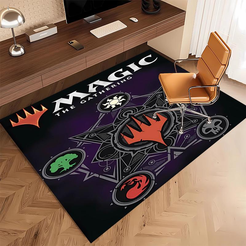 Magic The Gathering Print Area Rug - Soft,Washable Non-Slip Indoor Mat,Living Room,Home Office Decorative Rug