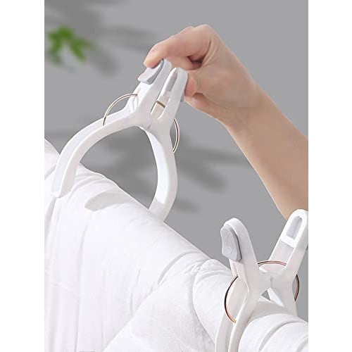 JunyueLiang Large Futon Tongs, Easy To Use, Strong Spring, Non-Marking, Secures Futons, Windproof, Fall Prevention, Non-Slip, Durable for Outdoor Dryi