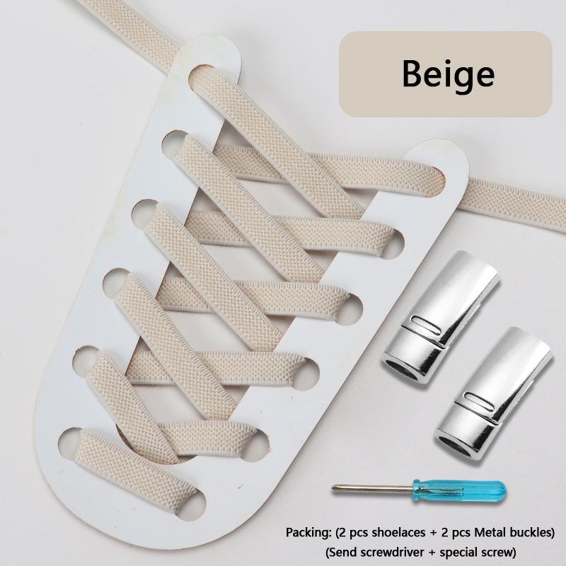 Flats Elastic Laces for Sports Tennis Magnetic Lock Shoelace Without Tying 8mm Thick Men No Tie Shoe Laces Shoes Accessories