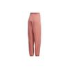 Adidas Originals Lace-Up Casual Tapered Side Stripe Vintage Long Pants Knitted Sports Pants Women Bottoms Smoke-Pink GM6700
